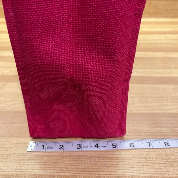 Pink Tweed Bird Applique Wood Handle Tote Zippered Top - Picture 7 of 9